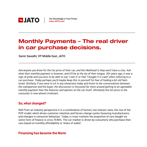 Monthly Payments JATO
